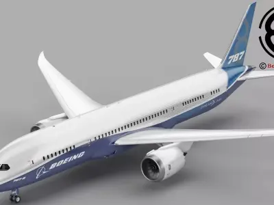 Boeing 787-8  3D model