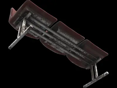 waiting chair 02 3D model