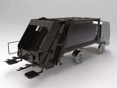 Garbage Truck 3D model purchase