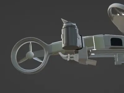 Sci-Fi War Drone 3D model