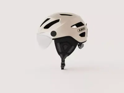 Pedelec Bicycle Helmet - Champagne Low-poly 3D model