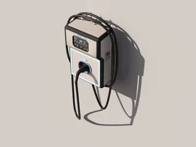 CarjNet LuminaCharge Wall Stand 3D model