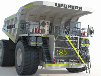 Liebherr T 282B Mining Truck 3D model