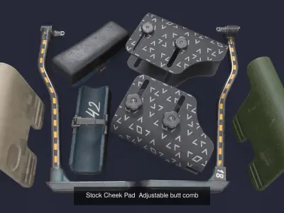 Accessories for weapons 3D Model Pack