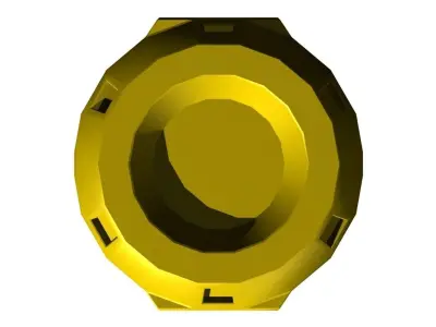 High-Tech Barrel Low-poly 3D model