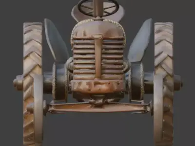 Frontier Nomad Tractor Low-poly 3D model