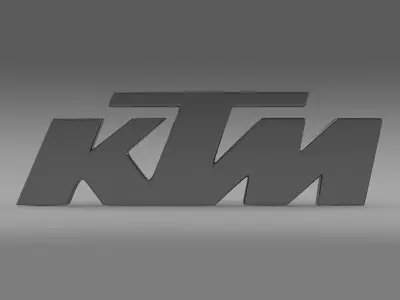 ktm logo 3D model by Sergey