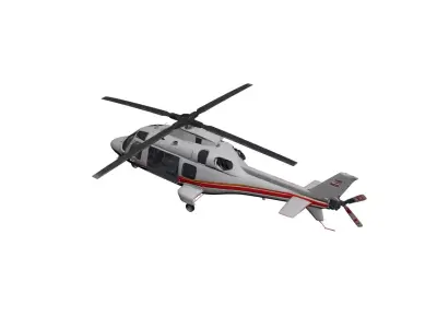 AgustaWestland AW109 Helicopter Twin Engine Air Vehicle 3D model