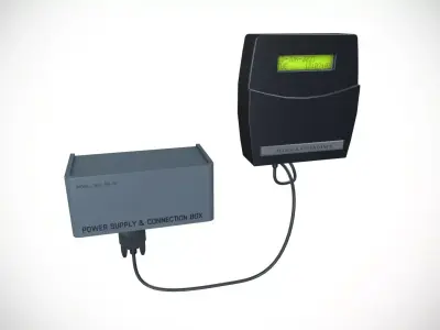 Biometric Machine Low-poly 3D model