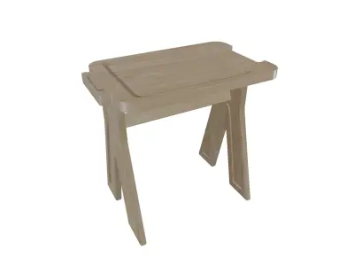 Multibanqueta Modern Architectural Stool 3D model