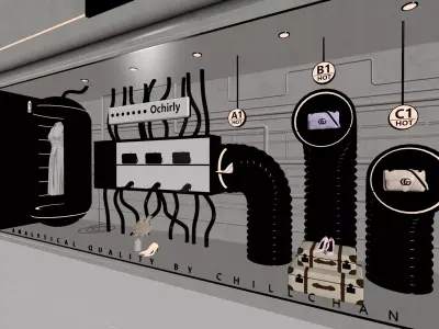 FutureCraft Fashion Display Window 3D model