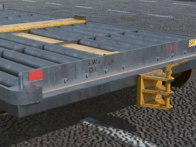 Airport Tug Trolley 3D model