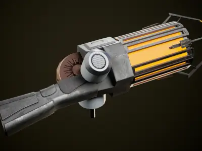 Half Life  Gravity Gun Low-poly 3D model