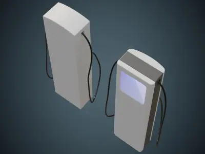 Electric Car Charger 1 Basic 3D model