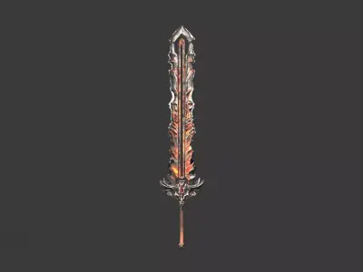 Great Sword  08 Low-poly 3D model