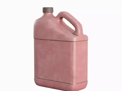 Plastic Jerrycan Set Low-poly 3D model