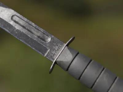 Ka-Bar Combat Knife Low-poly 3D model