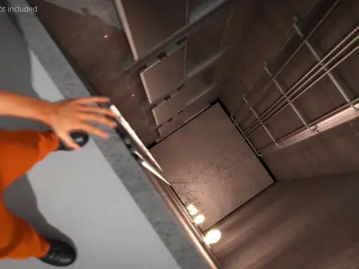 Elevator Shaft With Lobby Entrance 3D model