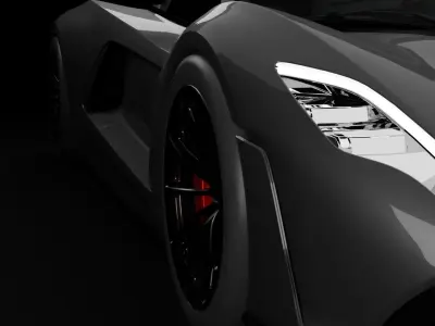 Hennessey f5 Free low-poly 3D model