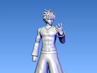 Fairy Tail - Gray Fullbuster - 3d print - split part 3D print model