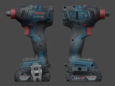 Bosch GDX 18V-200 C Cordless Wrench RAW Scan 3D model