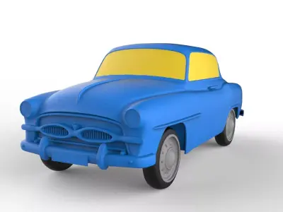 Toyota Crown 1955 Classic Car 3D print model