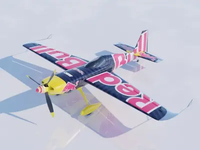 High Quality Zivko Edge 540 Red Bull Livery 3D model