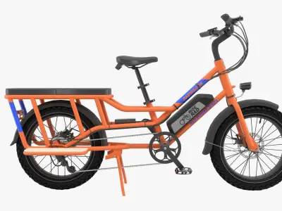 Radwagon electric bike with basket 3D model