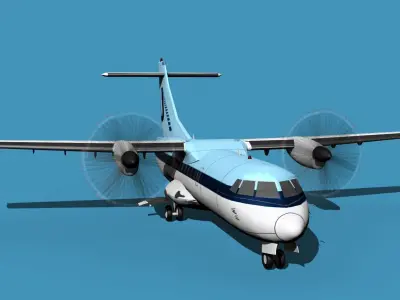 ATR-42-320 Universal Air Charter 3D model