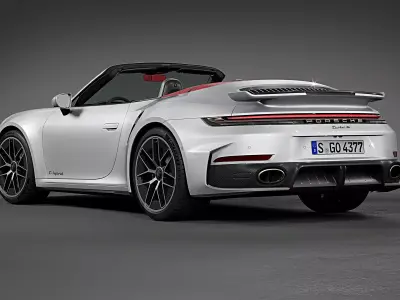 2026 Porsche 911 Turbo S Cabriolet 992 3D model