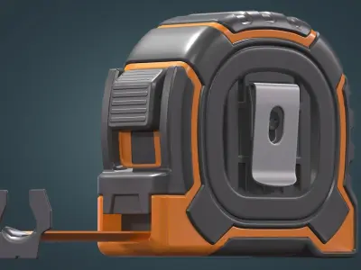 Tape Measure Low-poly 3D model get