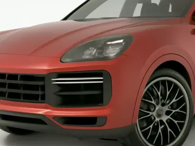 Porsche Cayenne Turbo SUV Crimson Edition 3D model