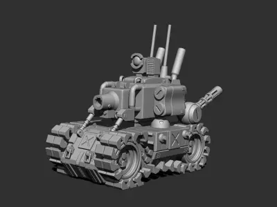 Tank Metal Slug 3D print model