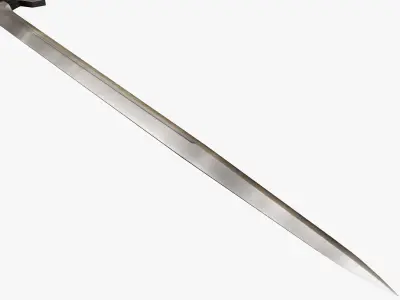 Medieval weapons Low-poly 3D model 6