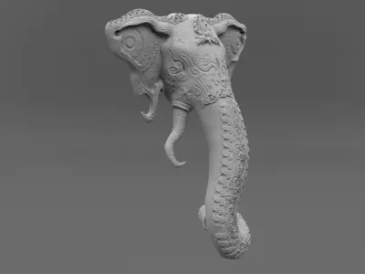 Ganesha snake 3D print model