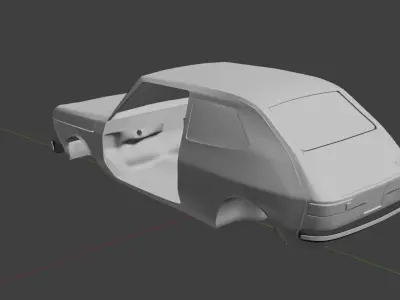 Fiat 127 Printable model 3D print model