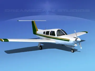 Piper Turbo Arrow III 3D model 12