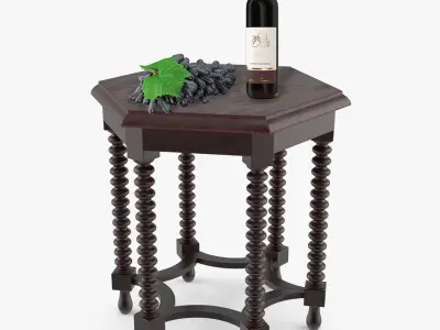  Italian Wine on Antique Table Collection 