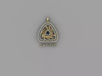 FASHION  PENDANT 3D model 2