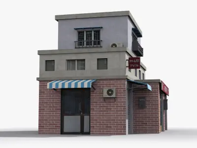Japanese House x24 Low-poly 3D model