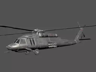 UH60A-3d model Free 3D model