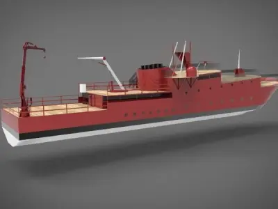 research ship type Y  3D model