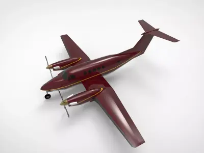 Beechcraft King Air 3D model