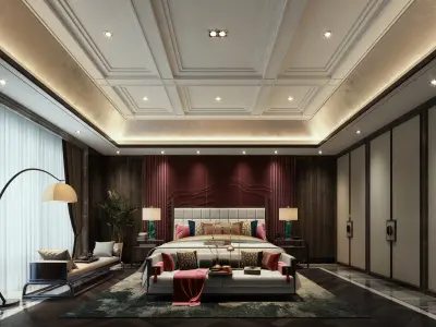 office room 3D model 7
