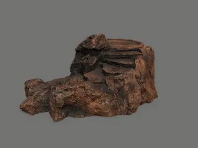 Ladder Ruin Low-poly 3D model