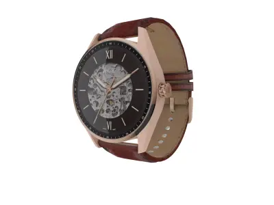 Analoque Watch Low-poly 3D model