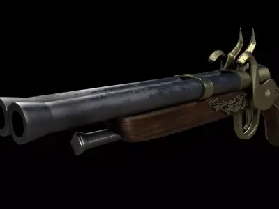 Gun Medieval Fantasy 3D model