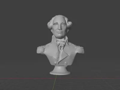 Friedrich Wilhelm von Steuben 3D print model