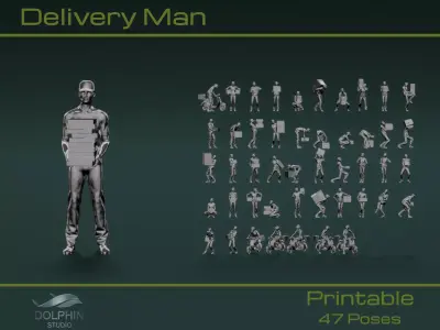 Delivery Man 3D model