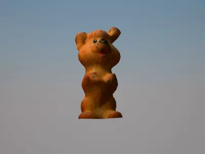 Toy dog Low-poly 3D model